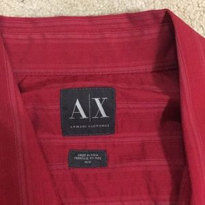 Men’s medium red dress shirt